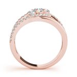 Diamond Fashion Ring, Round Shape, in Rose Gold - 85091