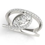 Diamond Fashion Ring, Round Shape, in Sterling Silver - 85091