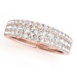 Diamond Wedding Ring, in Rose Gold - 50831