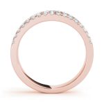 Diamond Wedding Ring, in Rose Gold - 50831