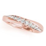 Diamond Wedding Ring, in Rose Gold - 51116