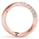 Diamond Wedding Ring, in Rose Gold - 51116