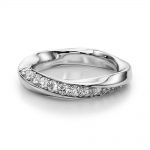 Diamond Wedding Ring, in Sterling Silver - 51116