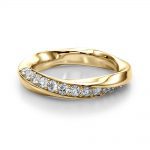 Diamond Wedding Ring, in Yellow Gold - 51116