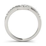 Curverd Wedding Ring, in Platinum - 50639