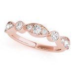 Fashion Wedding Ring, in Rose Gold - 85026