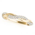 Twisted Shank Wedding Ring, in Yellow Gold - 51119