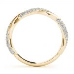 Twisted Shank Wedding Ring, in Yellow Gold - 51119