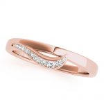 Diamond Wedding Ring, in Rose Gold - 51123