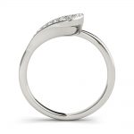 Diamond Wedding Ring, in White Gold - 51123