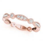 Stackable Wedding Ring, in Rose Gold - 85109