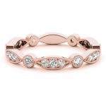 Stackable Wedding Ring, in Rose Gold - 85109