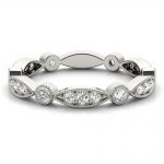 Stackable Wedding Ring, in Platinum - 85109