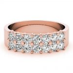 Double Row Wedding Ring, in Rose Gold - 85125