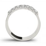 Double Row Wedding Ring, in White Gold - 85125