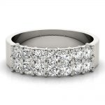 Double Row Wedding Ring, in Platinum - 85125