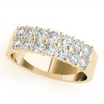 Double Row Wedding Ring, in Yellow Gold - 85125