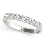 Multirow Wedding Ring, in White Gold - 85126