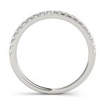 Diamond Wedding Ring, Round Shape, in White Gold - 85139