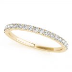 Diamond Wedding Ring, Round Shape, in Yellow Gold - 85139