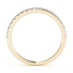 Diamond Wedding Ring, Round Shape, in Yellow Gold - 85139