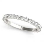 Diamond Wedding Ring, Round Shape, in Platinum - 85141