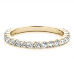 Diamond Wedding Ring, Round Shape, in Yellow Gold - 85141