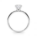 Solitaire Engagement Ring, Round Shape, in Sterling Silver - 85121