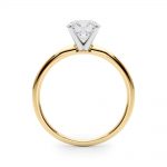 Solitaire Engagement Ring, Round Shape, in Yellow Gold - 85121