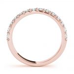 Diamond Wedding Ring, in Rose Gold - 51135