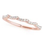 Diamond Wedding Ring, in Rose Gold - 84774