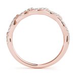 Diamond Wedding Ring, in Rose Gold - 84774