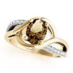 Color Fashion Ring, Oval Shape, in Yellow Gold - 84750