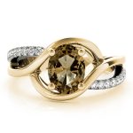 Color Fashion Ring, Oval Shape, in Yellow Gold - 84750