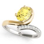 Color Fashion Ring, Oval Shape, in Yellow Gold - 84751