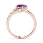 Color Fashion Ring, Oval Shape, in Rose Gold - 84759