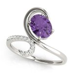 Color Fashion Ring, Oval Shape, in Sterling Silver - 84759