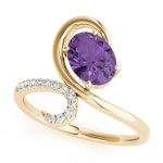 Color Fashion Ring, Oval Shape, in Yellow Gold - 84759