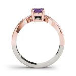 Color Fashion Ring, Oval Shape, in Rose Gold - 84853