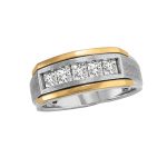 Gents Fashion Ring, in White Gold - 10548