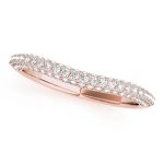 Diamond Wedding Ring, in Rose Gold - 51037