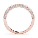 Diamond Wedding Ring, in Rose Gold - 51037