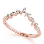 Fashion Wedding Ring, in Rose Gold - 85186