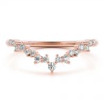 Fashion Wedding Ring, in Rose Gold - 85186