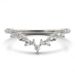 Fashion Wedding Ring, in White Gold - 85186