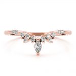 Fashion Wedding Ring, Marquise Shape, in Rose Gold - 85187