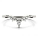 Fashion Wedding Ring, Marquise Shape, in Platinum - 85187