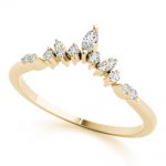 Fashion Wedding Ring, Marquise Shape, in Yellow Gold - 85187