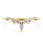 Fashion Wedding Ring, Marquise Shape, in Yellow Gold - 85187