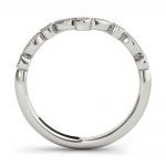 Chevron Wedding Ring, in Sterling Silver - 85198